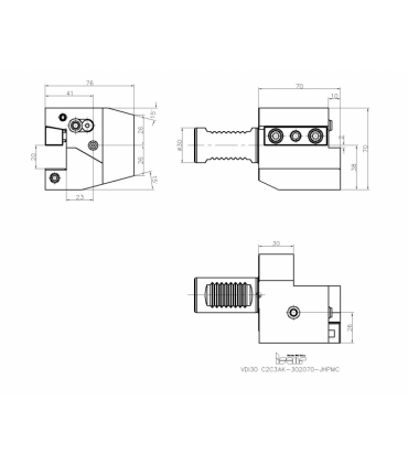 VDI30 C2C3AK-302070-JHPMC