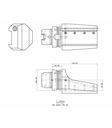 HSK A63WH TBK 32L