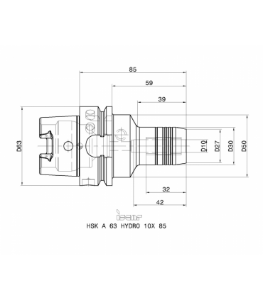 HSK A63 HYDRO 10X85