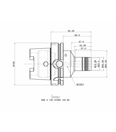 HSK A100 HYDRO 12X95