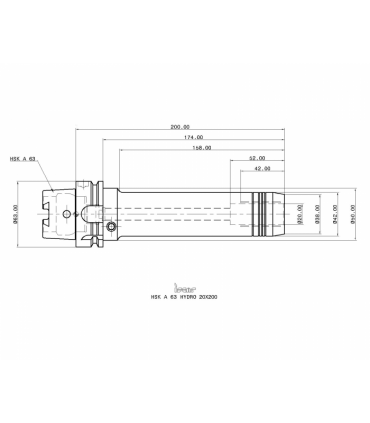 HSK A63 HYDRO 20X200