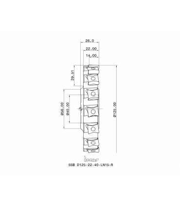SSB D125-22-40-LN15-R