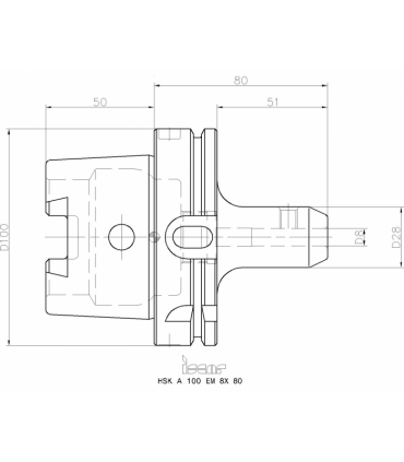 HSK A100 EM8X80