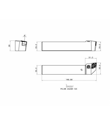 PCLNR 2525M-12X