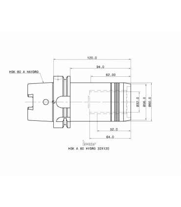 HSK A80 HYDRO 32X120