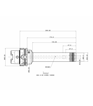 HSK A63 HYDRO 12X200