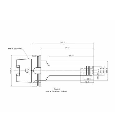 HSK A100 HYDRO 10X200