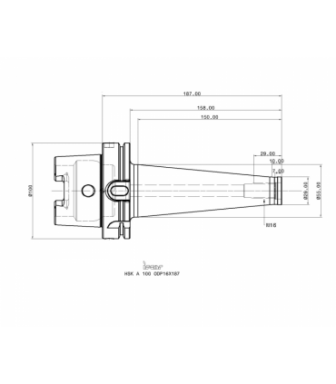 HSK A100 ODP16X187