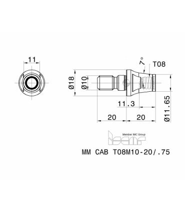 MM CAB T08M10-20/.75