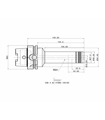 HSK A63 HYDRO 10X150
