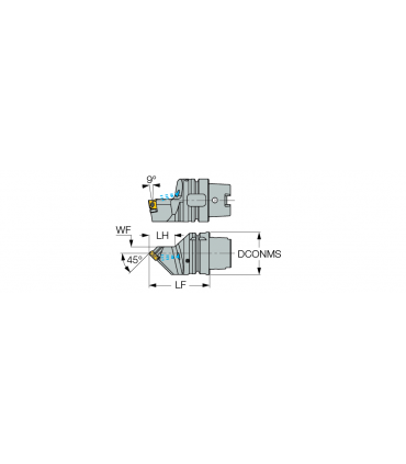 HSK A63WH-SLSNR-G15 TANG