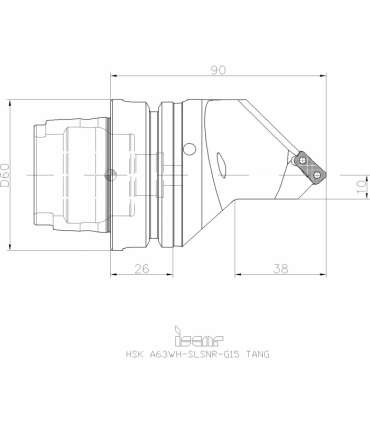 HSK A63WH-SLSNR-G15 TANG