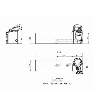 PTGNL 2525X-16X-JHP-MC