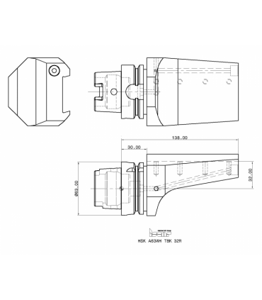 HSK A63WH TBK 32R
