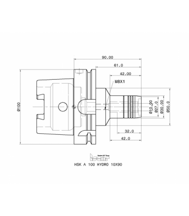 HSK A100 HYDRO 10X90