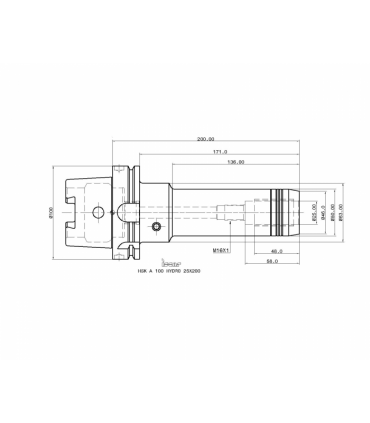 HSK A100 HYDRO 25X200