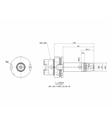 HSK A63 HYDRO 8X120 SF