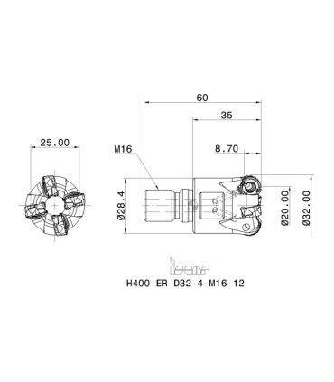 H400 ER D32-4-M16-12