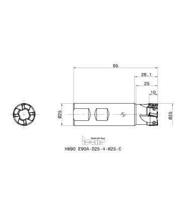 HM90 E90A-D25-4-W25-C