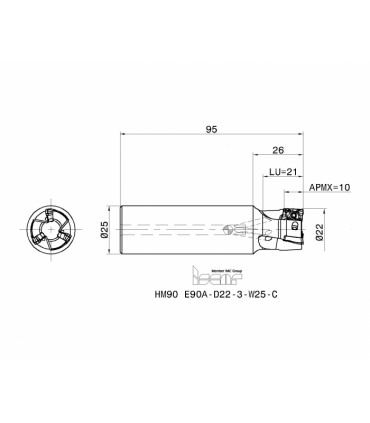 HM90 E90A-D22-3-W25-C
