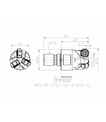 RDS ER D32/1.26-3-M16-12
