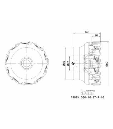 F90TN D80-10-27-R-16