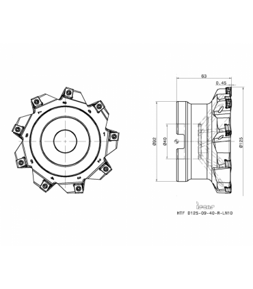 HTF D125-09-40-R-LN10