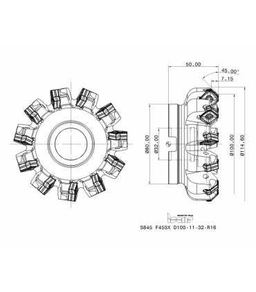 S845 F45SX D100-11-32-R16