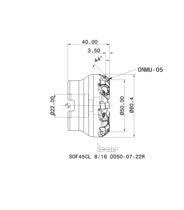 SOF45CL 8/16 D050-07-22R