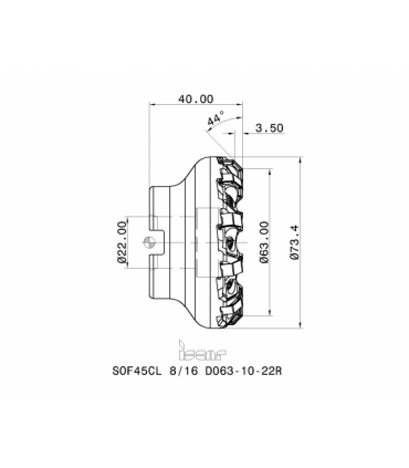 SOF45CL 8/16 D063-10-22R