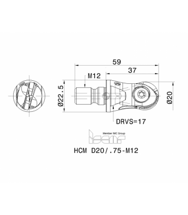 HCM D20/.75-M12