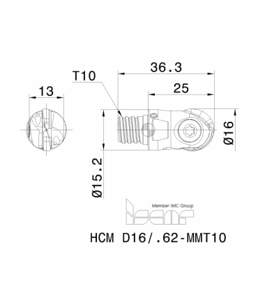 HCM D16/.62-MMT10