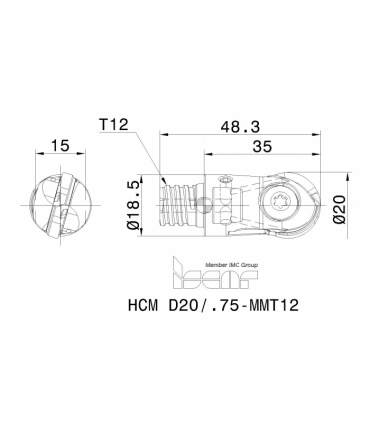 HCM D20/.75-MMT12