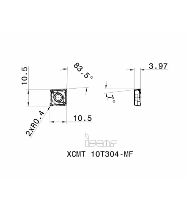 XCMT 10T304-MF IC908