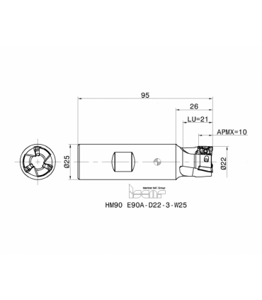 HM90 E90A-D22-3-W25