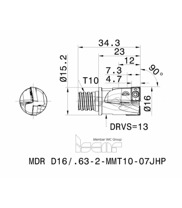 MDR D16/.63-2-MMT10-07JHP