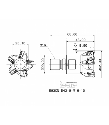 E93CN D42-5-M16-10