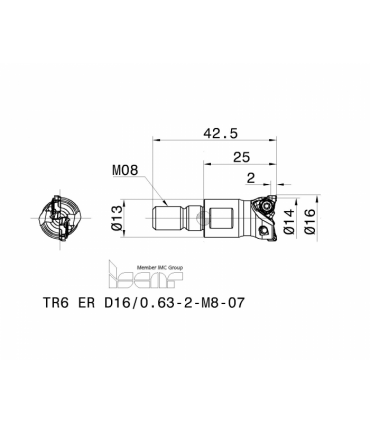 TR6 ER D16/0.63-2-M08-07
