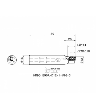 HM90 E90A-D12-1-W16-C