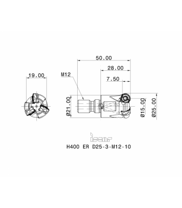 H400 ER D25-3-M12-10