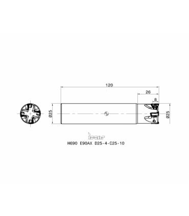 H690 E90AX D25-4-C25-10