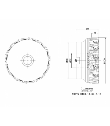 F90TN D100-14-32-R-16