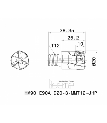 HM90 E90A D20-3-MMT12-JHP