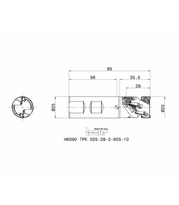 HM390 TPK D25-28-2-W25-10
