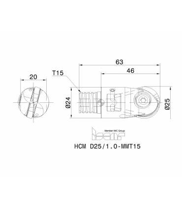 HCM D25/1.0-MMT15