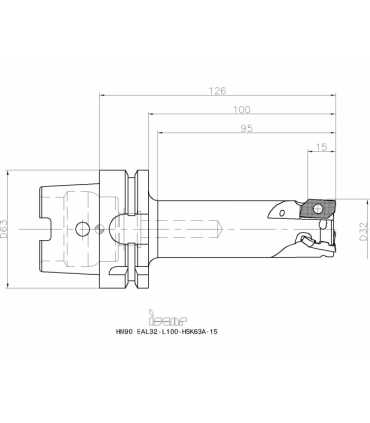 HM90 EAL32-L100-HSK63A-15