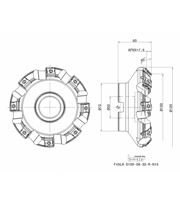 F45LN D100-08-32-R-N15