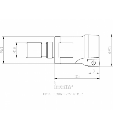 HM90 E90A-D25-4-M12