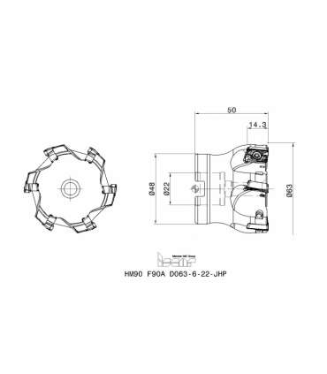HM90 F90A D063-6-22-JHP