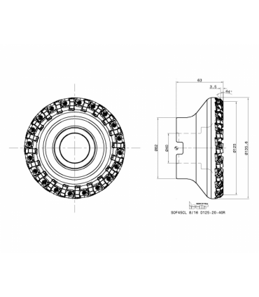 SOF45CL 8/16 D125-20-40R